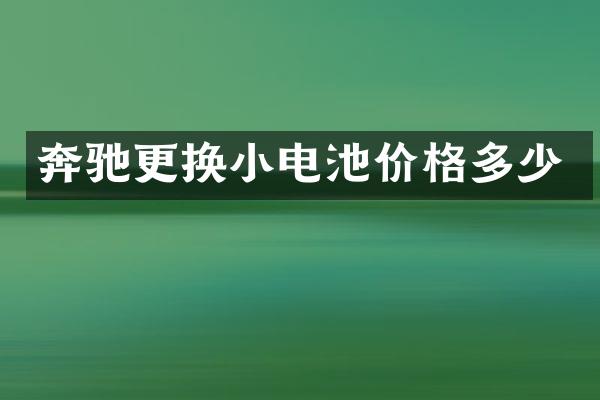 奔驰更换小电池价格多少