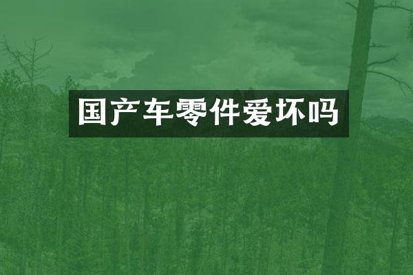 国产车零件爱坏吗