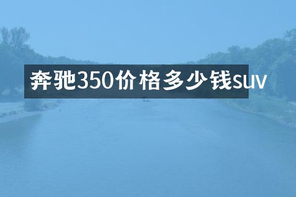 奔驰350价格多少钱suv