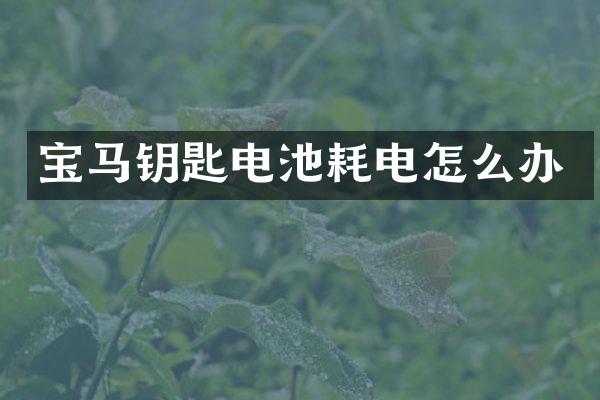 宝马钥匙电池耗电怎么办