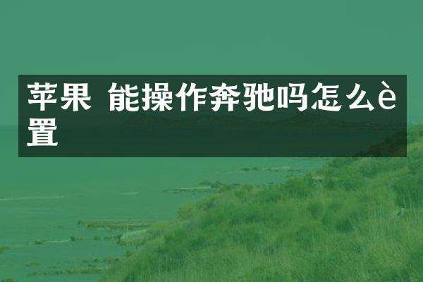 苹果 能操作奔驰吗怎么设置