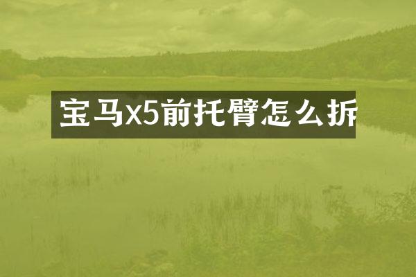 宝马x5前托臂怎么拆