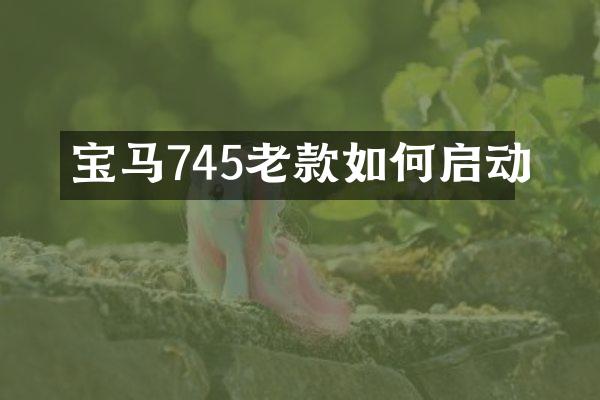 宝马745老款如何启动