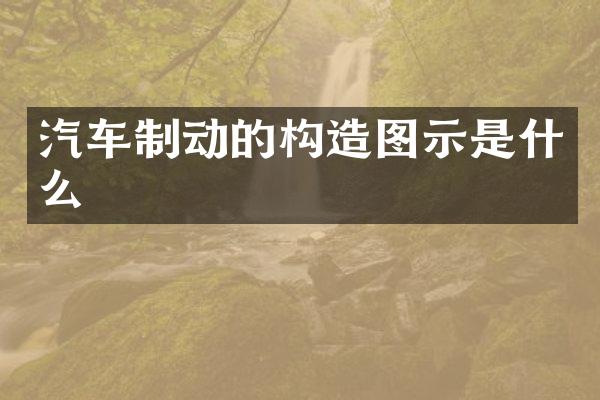 汽车制动的构造图示是什么