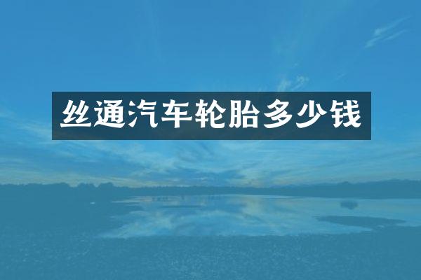 丝通汽车轮胎多少钱