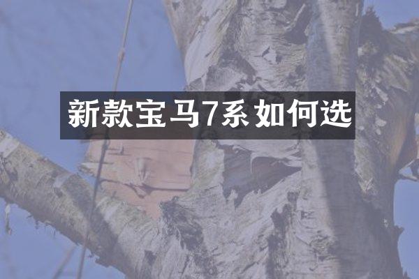 新款宝马7系如何选