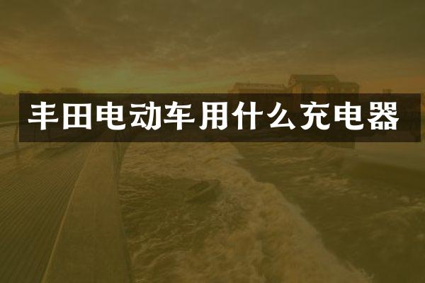 丰田电动车用什么充电器