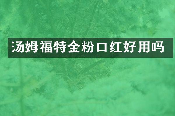 汤姆福特金粉口红好用吗