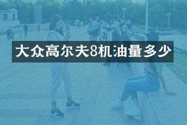 大众高尔夫8机油量多少