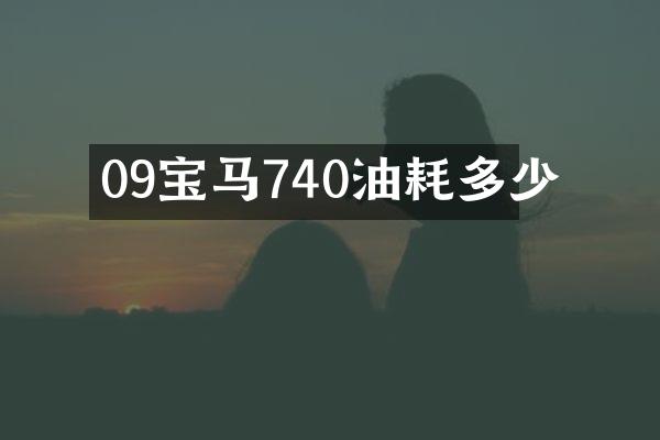 09宝马740油耗多少