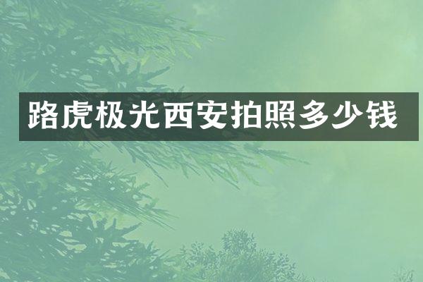 路虎极光西安拍照多少钱