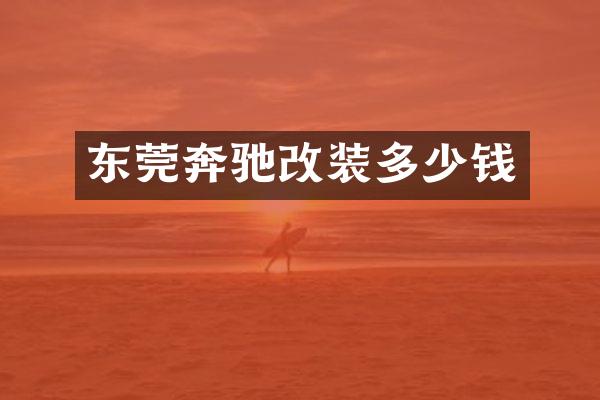 东莞奔驰改装多少钱
