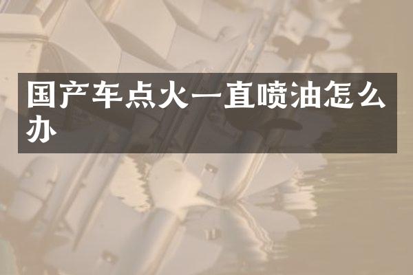 国产车点火一直喷油怎么办