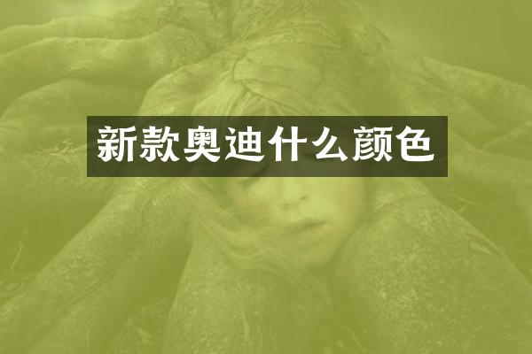 新款奥迪什么颜色