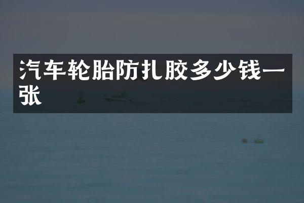 汽车轮胎防扎胶多少钱一张