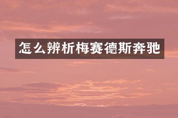 怎么辨析梅赛德斯奔驰