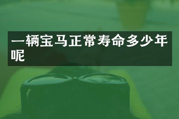 一辆宝马正常寿命多少年呢