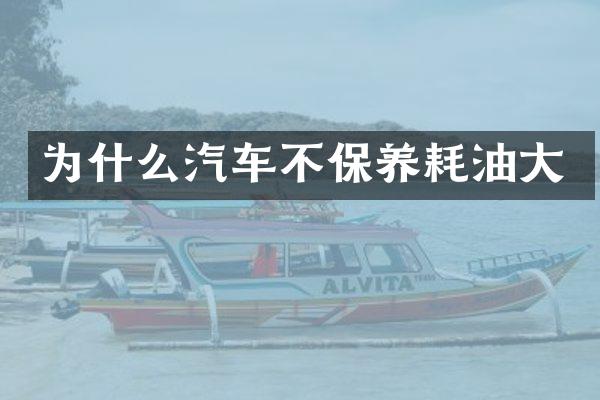 为什么汽车不保养耗油大