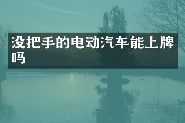 没把手的电动汽车能上牌吗
