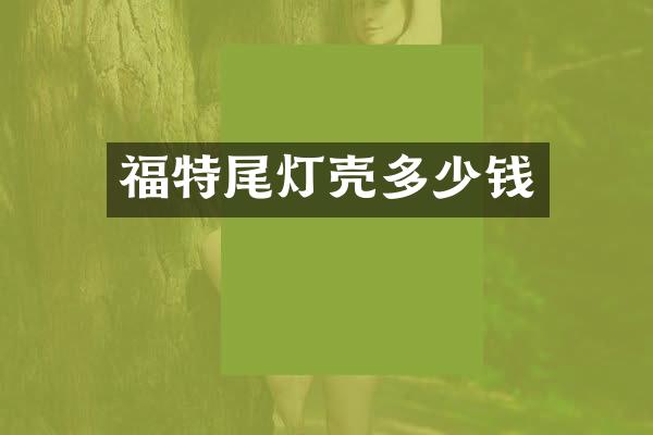 福特尾灯壳多少钱