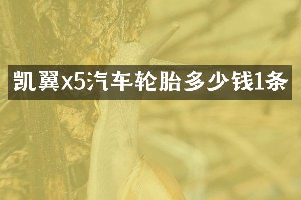 凯翼x5汽车轮胎多少钱1条