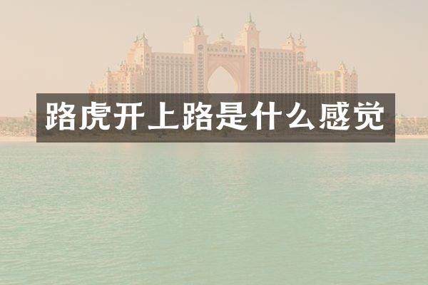 路虎开上路是什么感觉