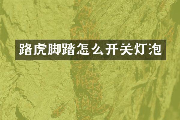 路虎脚踏怎么开关灯泡