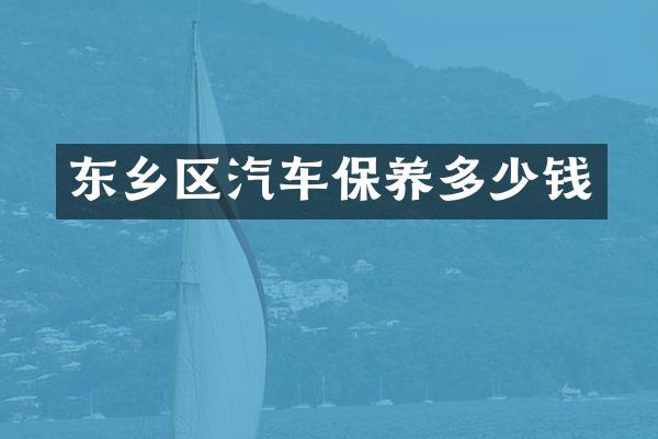 东乡区汽车保养多少钱