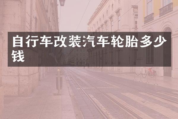 自行车改装汽车轮胎多少钱