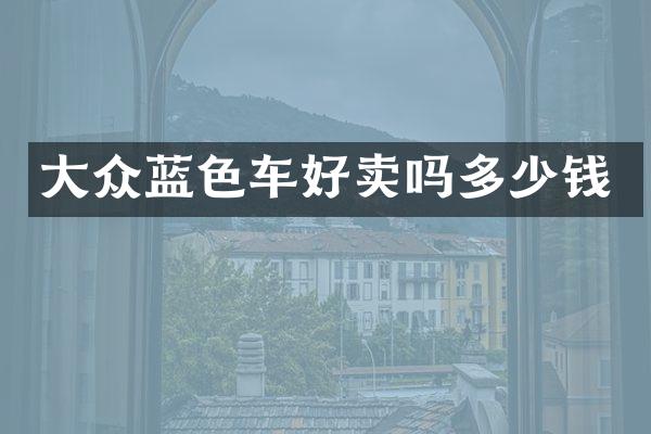大众蓝色车好卖吗多少钱