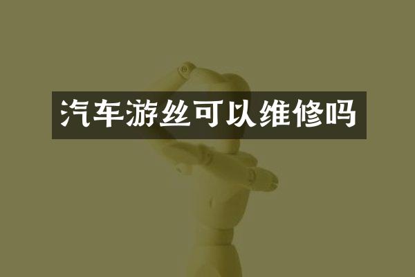 汽车游丝可以维修吗