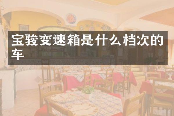 宝骏变速箱是什么档次的车