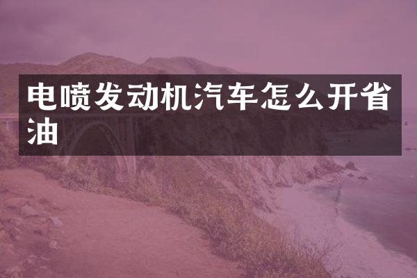 电喷发动机汽车怎么开省油
