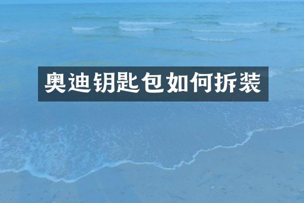 奥迪钥匙包如何拆装