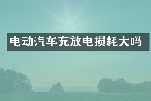电动汽车充放电损耗大吗