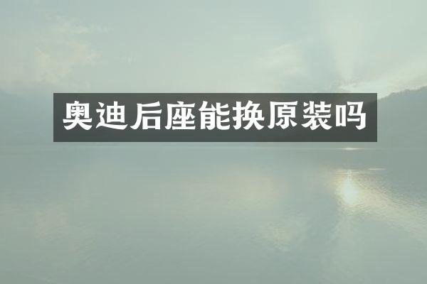 奥迪后座能换原装吗