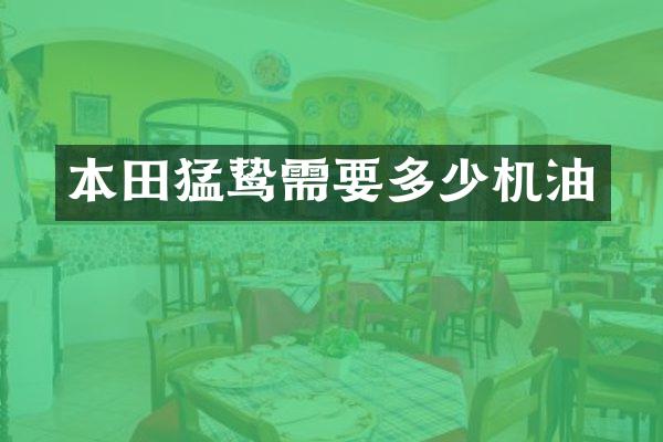 本田猛鸷需要多少机油
