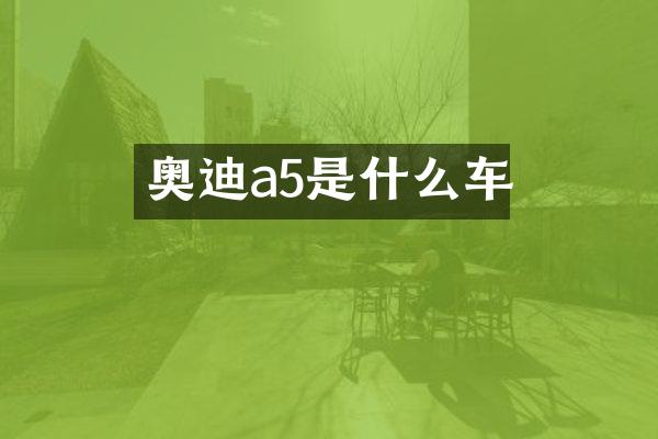 奥迪a5是什么车