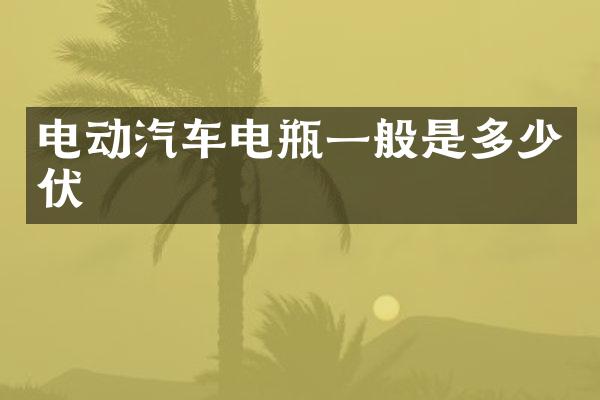 电动汽车电瓶一般是多少伏