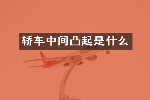 轿车中间凸起是什么