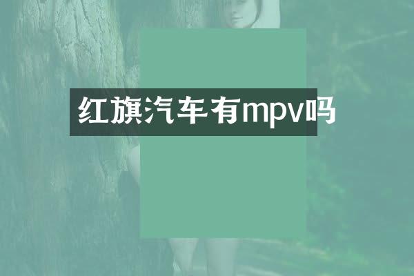 红旗汽车有mpv吗