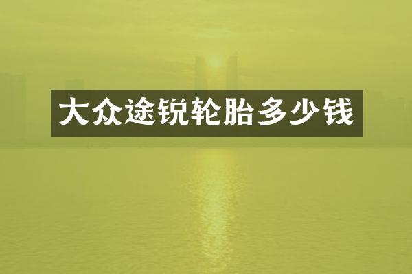 大众途锐轮胎多少钱