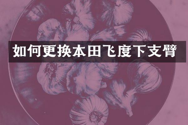 如何更换本田飞度下支臂