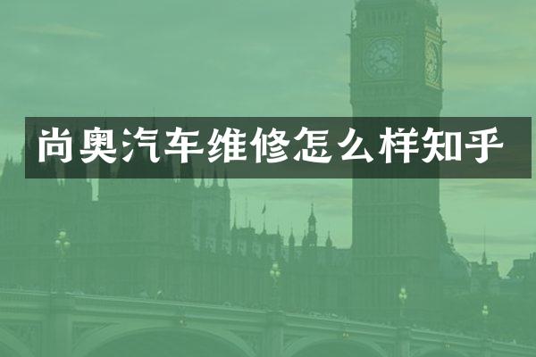 尚奥汽车维修怎么样知乎