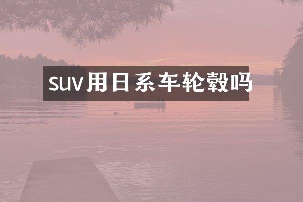 suv用日系车轮毂吗