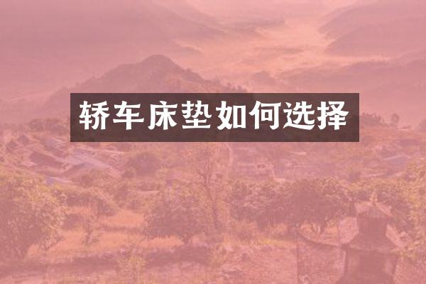 轿车床垫如何选择