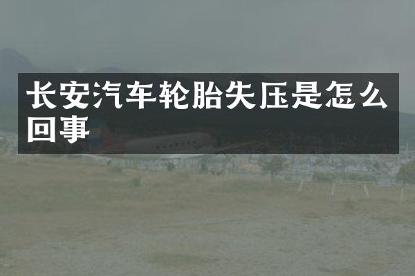 长安汽车轮胎失压是怎么回事