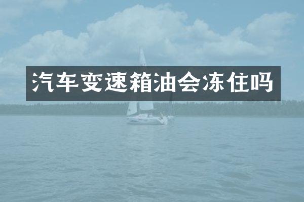 汽车变速箱油会冻住吗
