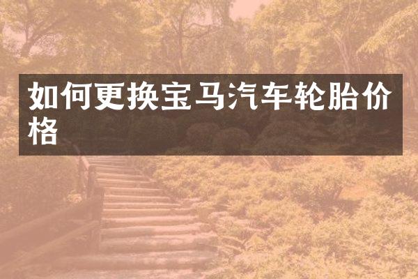 如何更换宝马汽车轮胎价格