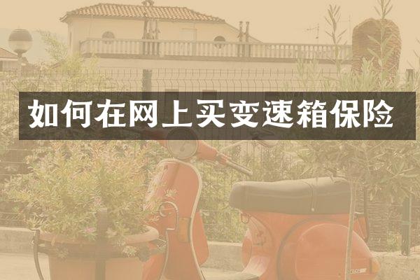 如何在网上买变速箱保险